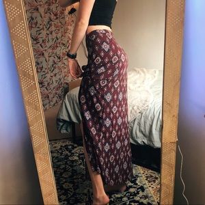 Boho maxi skirt